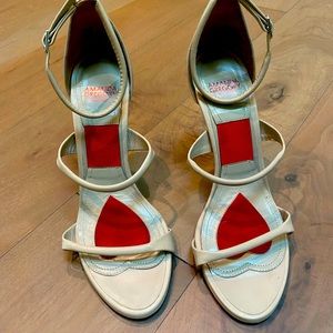 Nude strappy sandals